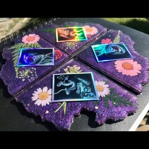 Floral Astronaut Coasters